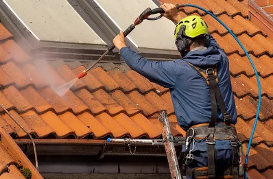 Démoussage et hydrofuge de toiture à Baulay